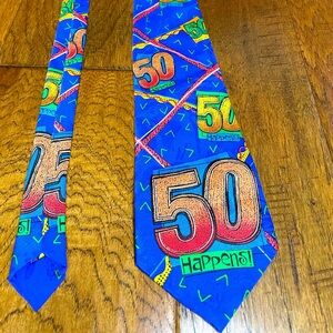 Old ‘Tie’ Mers “50 Happens!” tacky funny novelty tie